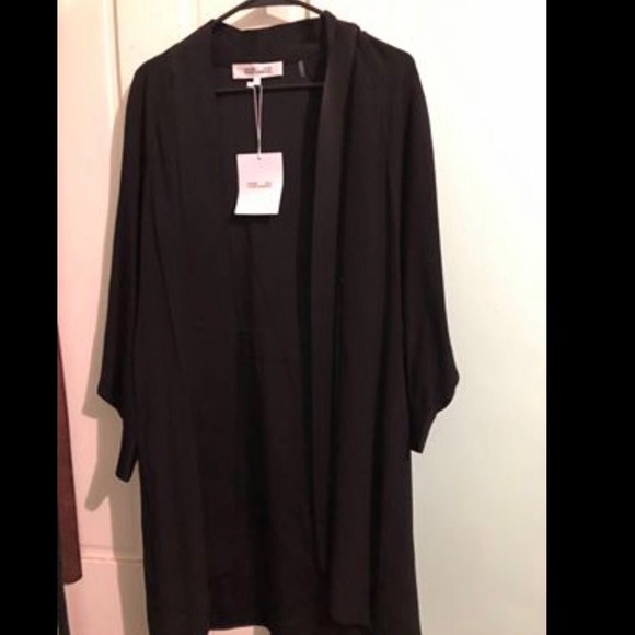Diane Von Furstenberg Black Wrap Dress - Picture 5 of 6